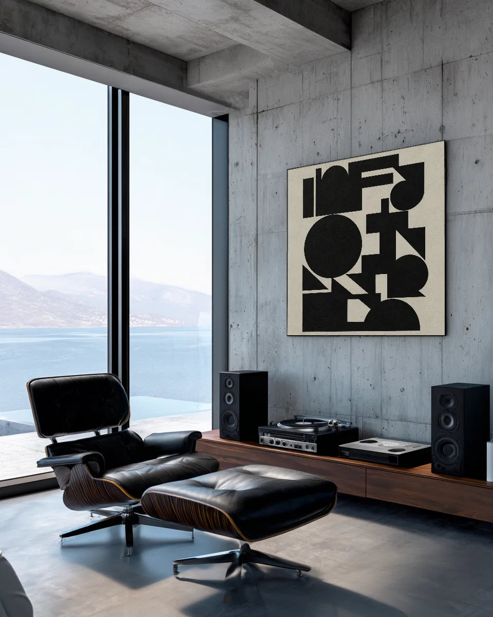 Art Black Square Large No.026