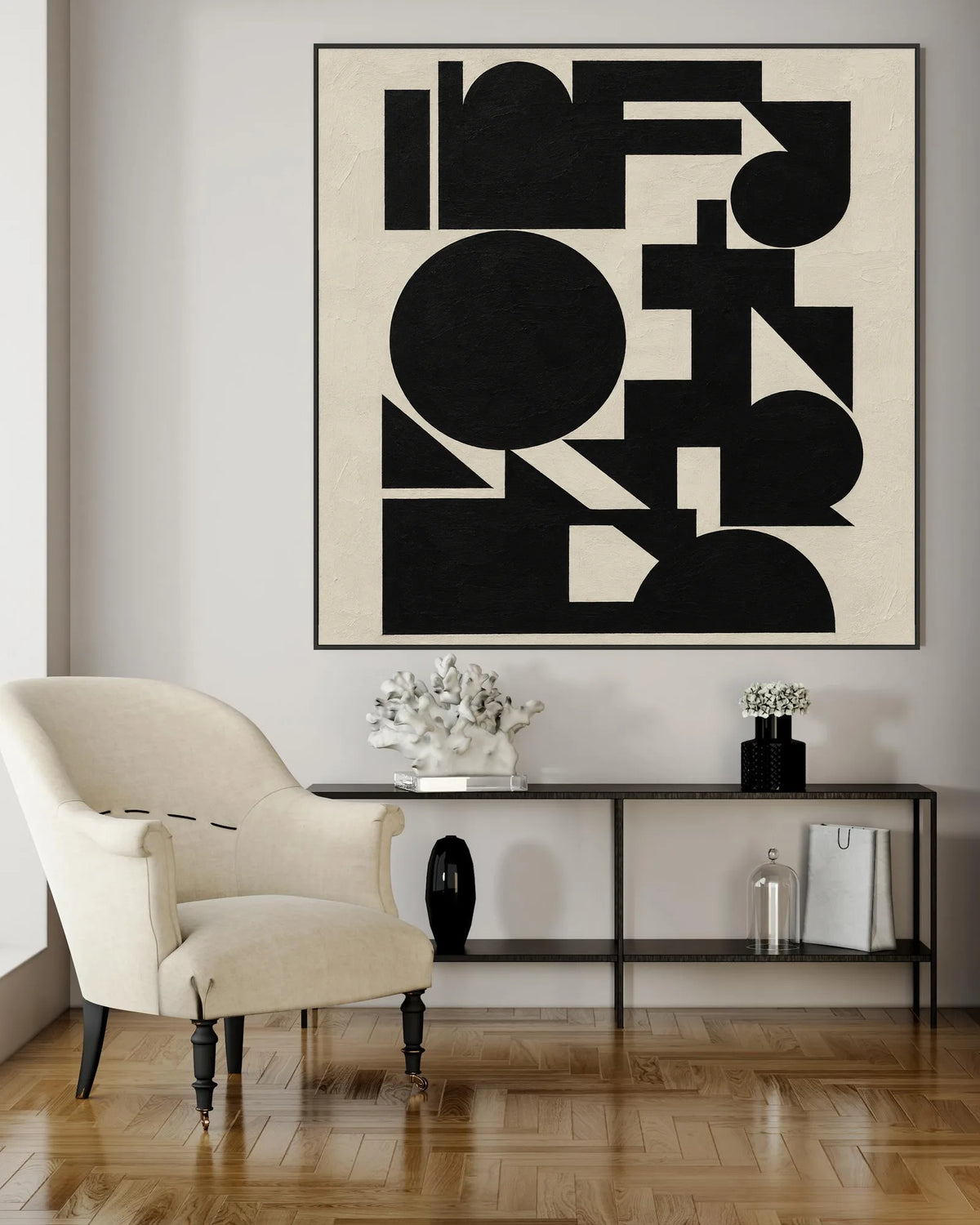 Art Black Square Large No.026