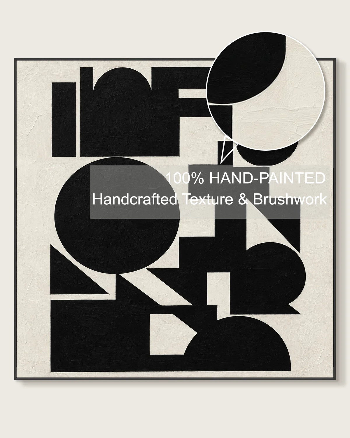 Art Black Square Large No.026