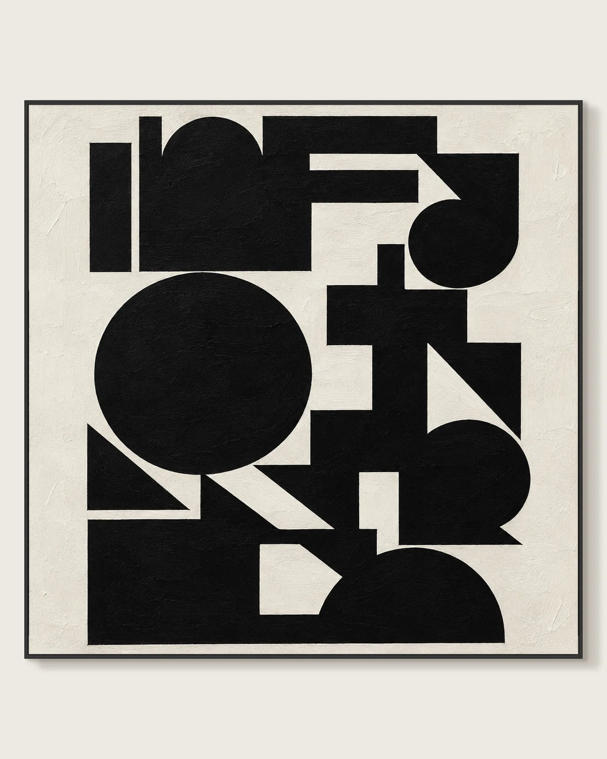 Art Black Square Large No.026