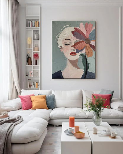 Canvas Painting Woman Face No.036