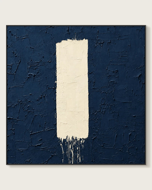Cream Column Navy Ground No.028