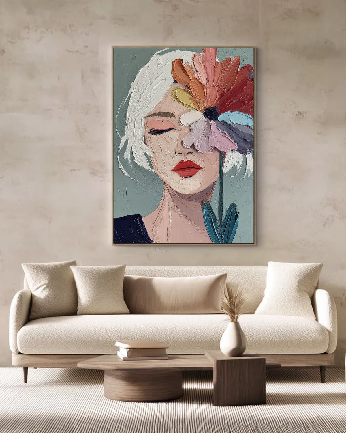 Flower Paintings Of Women No.012