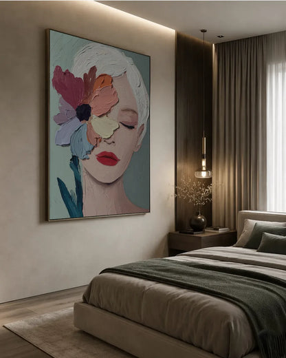 Flower Portrait Wall Art Canvas No.010