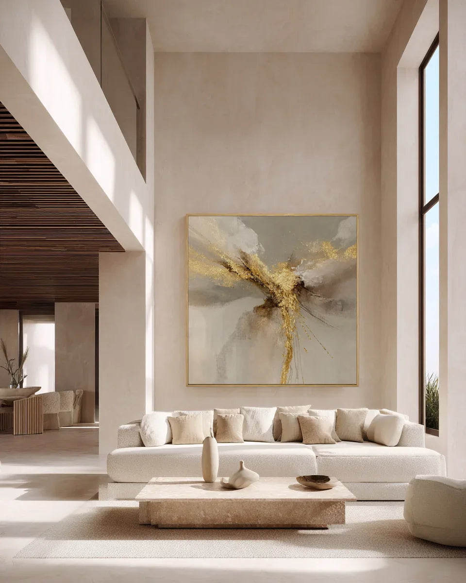 Gold Square Wall Art