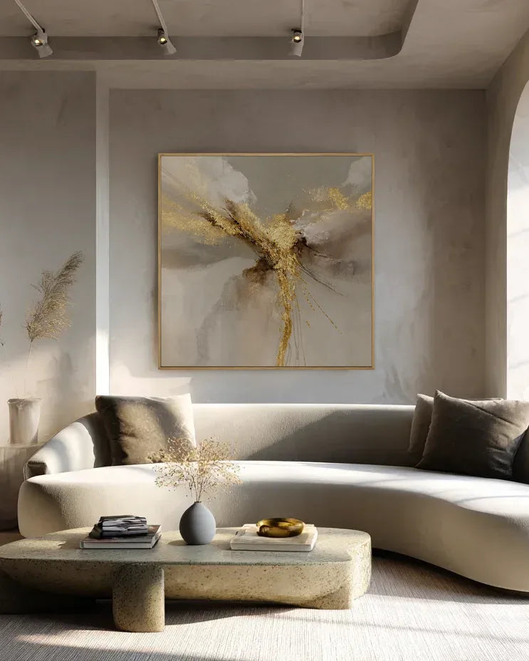 Gold Square Wall Art