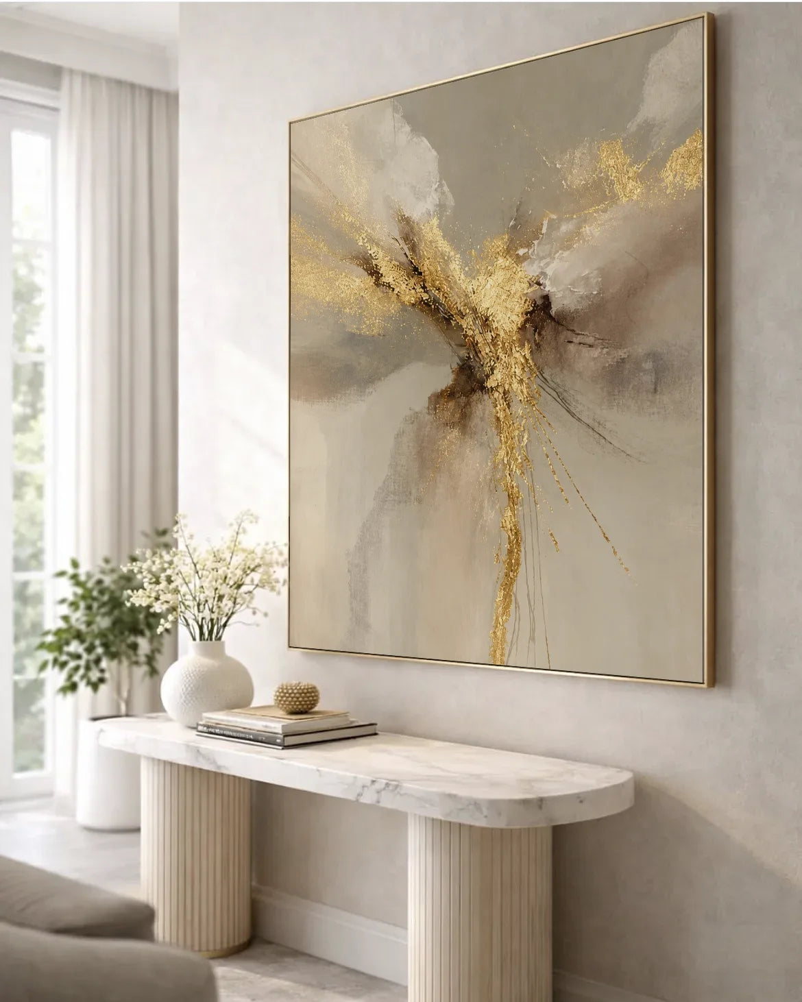 Gold Square Wall Art