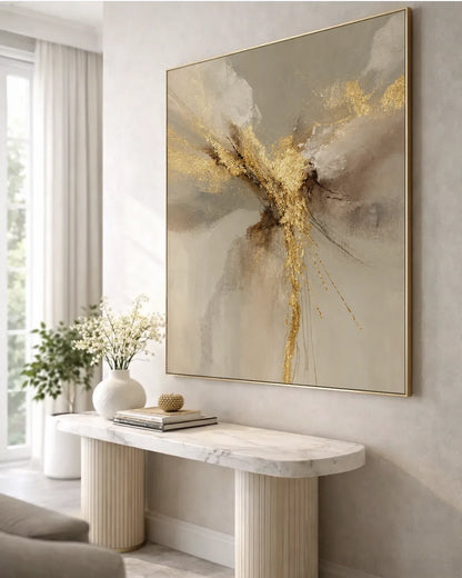 Gold Square Wall Art