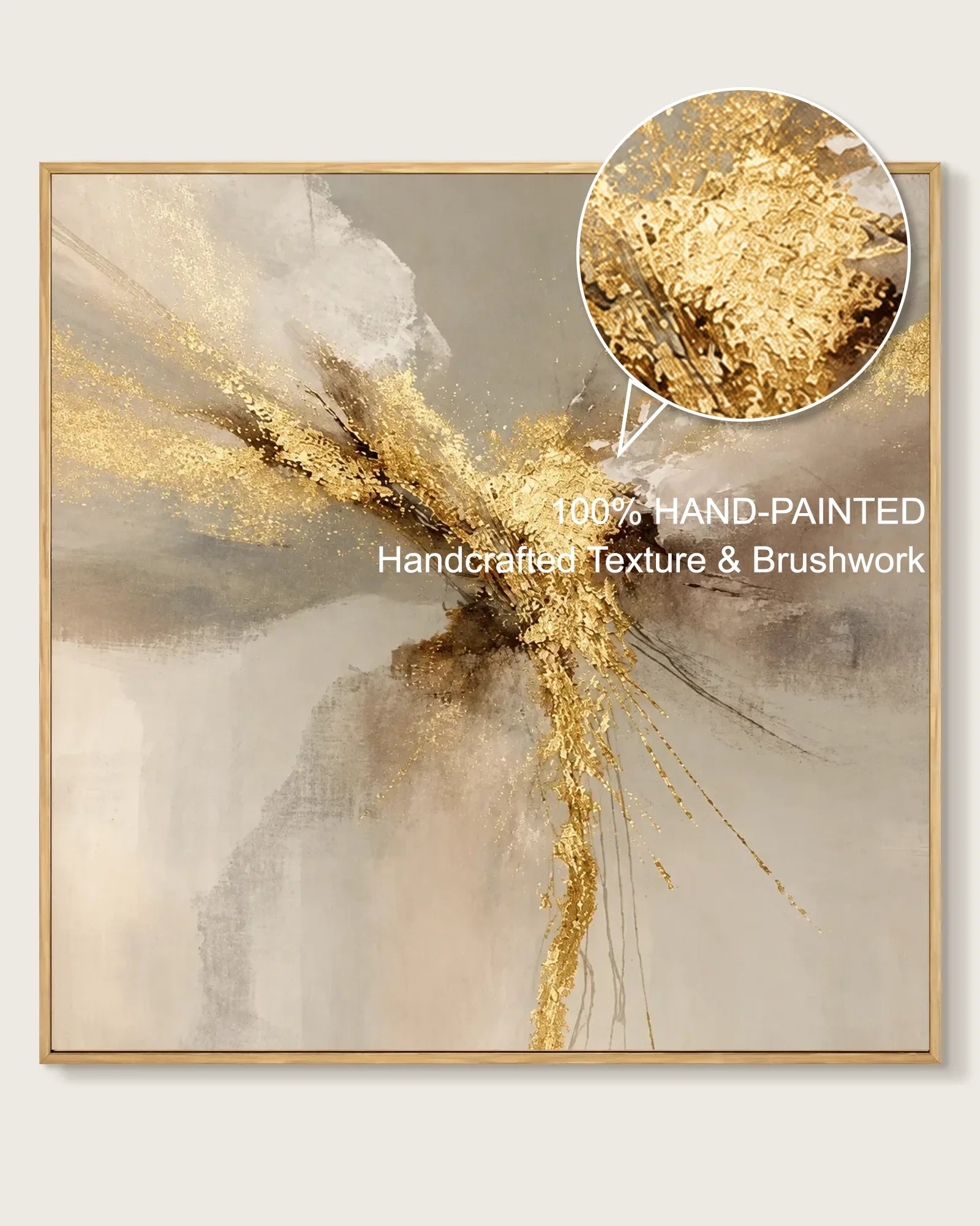 Gold Square Wall Art