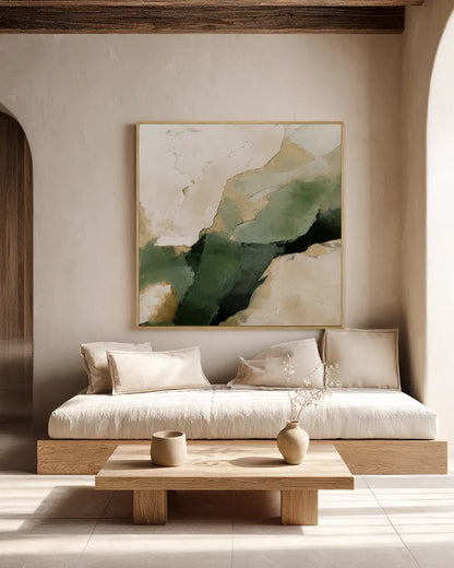 Green Square Wall Art
