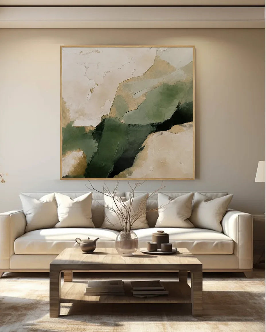 Green Square Wall Art