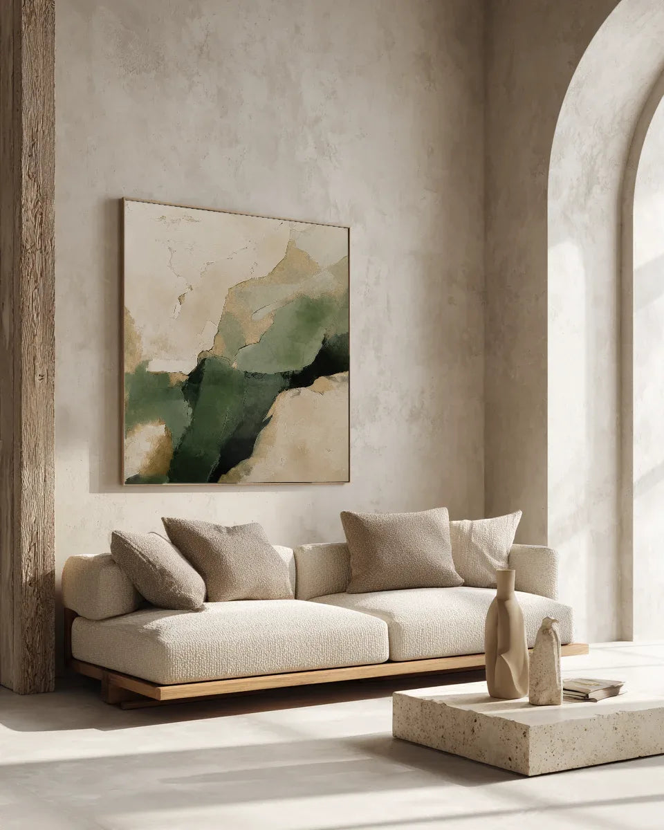 Green Square Wall Art