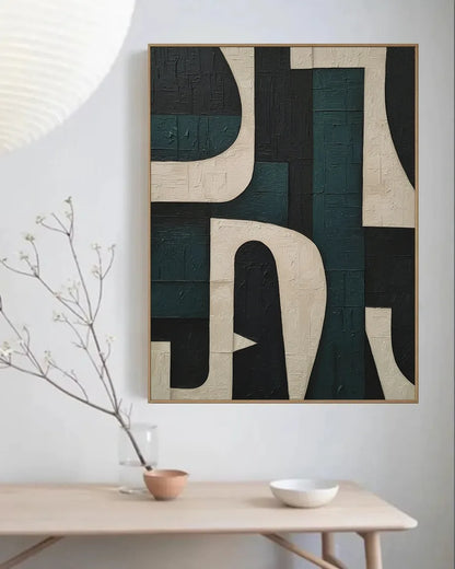 Interlocking Forms Deep Teal No.024