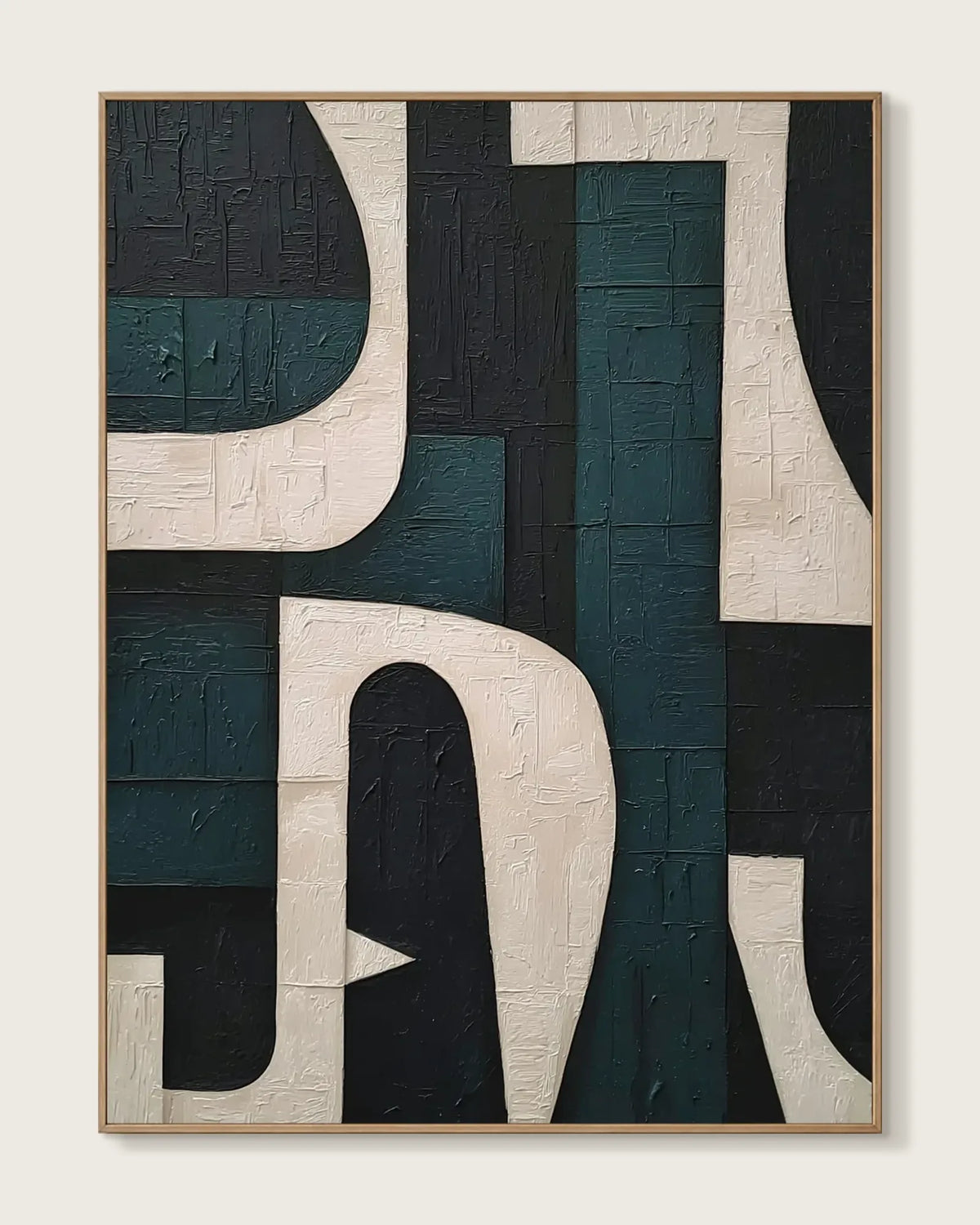 Interlocking Forms Deep Teal No.024