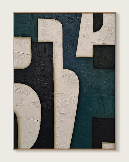 Ivory Totems Teal Ground No.021