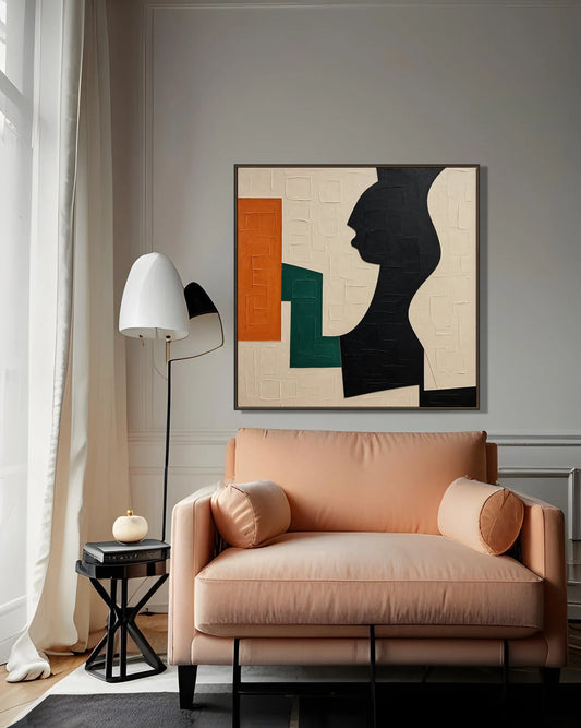 Large Geometry Square Art No.027
