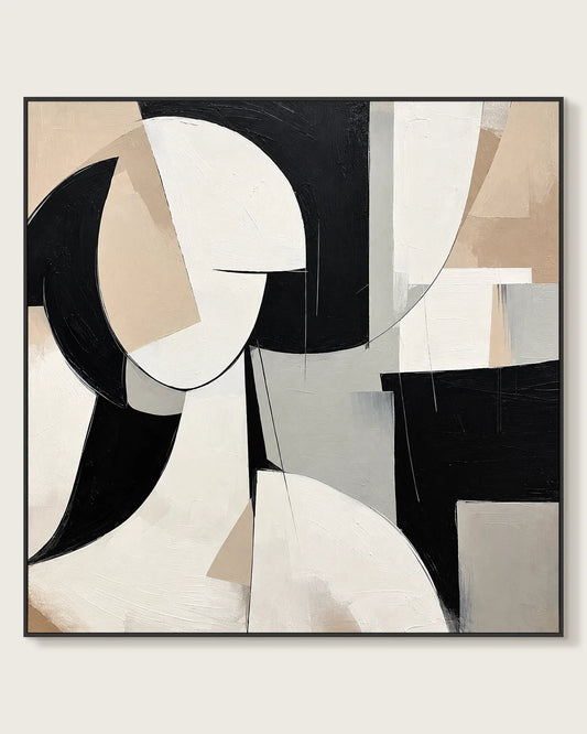 Large Geometry Square Painting No.024