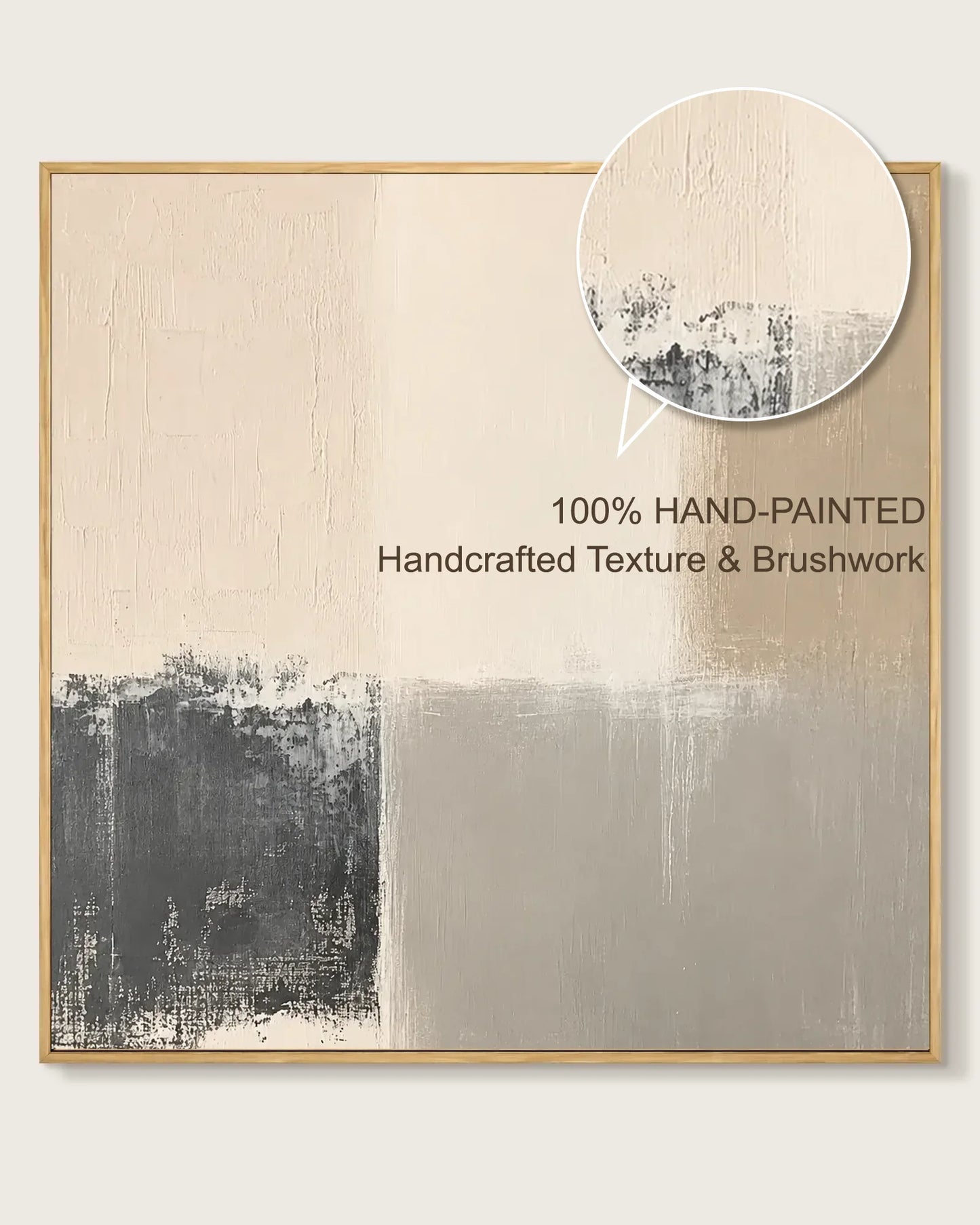 Large Square Abstract Wall Art