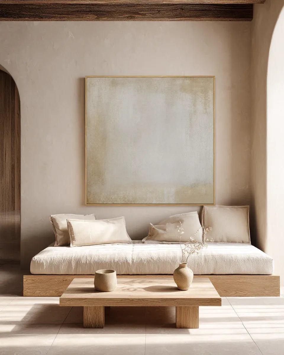 Large Wabi Sabi Square Wall Art