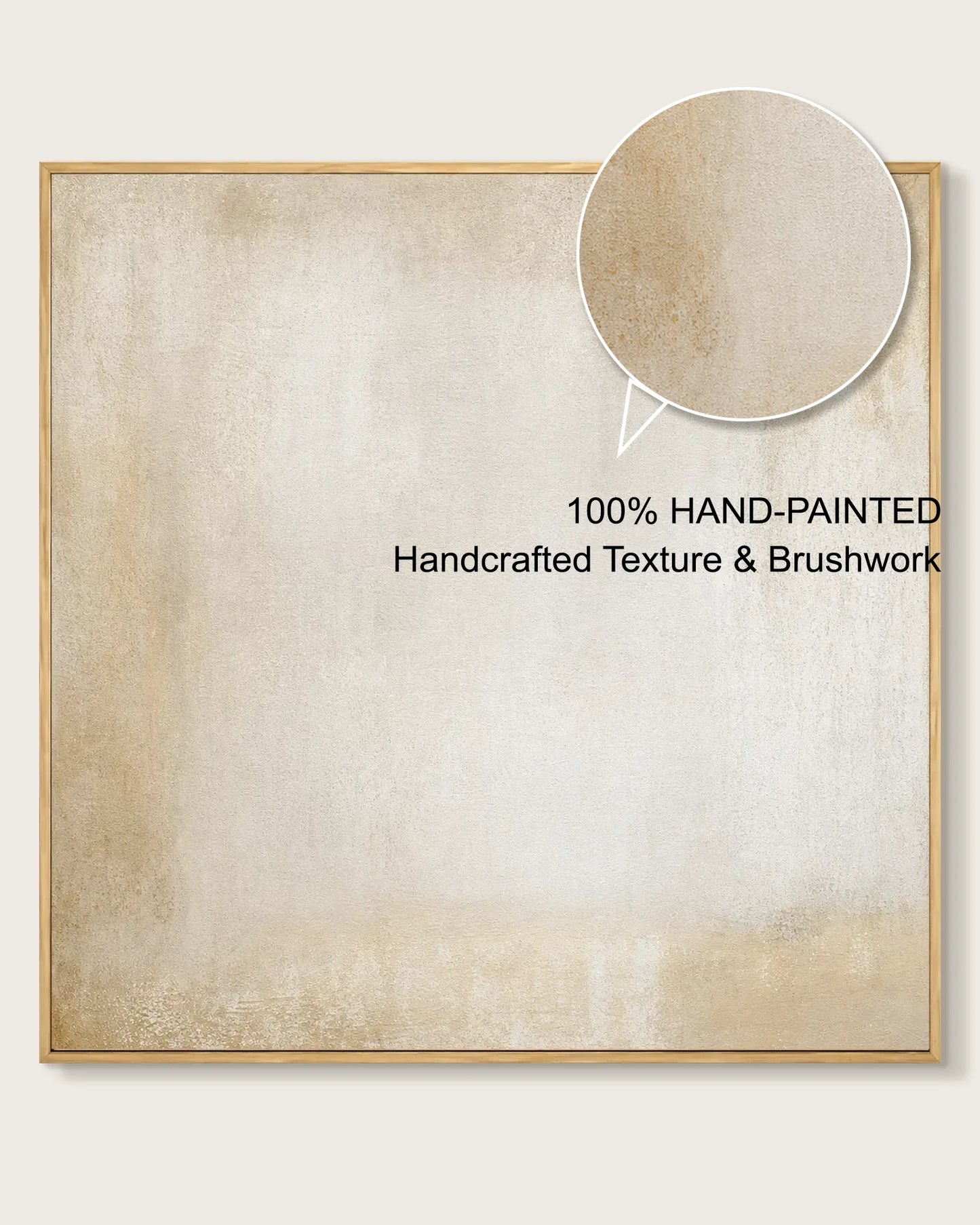 Large Wabi Sabi Square Wall Art