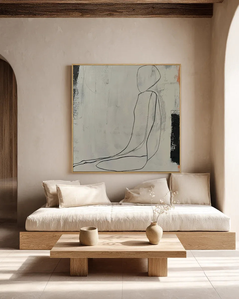 Line Square Wall Art