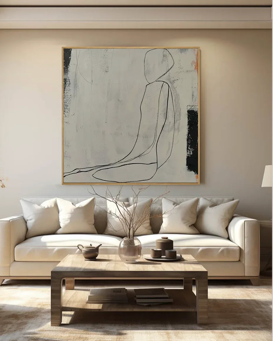 Line Square Wall Art