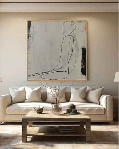 Line Square Wall Art
