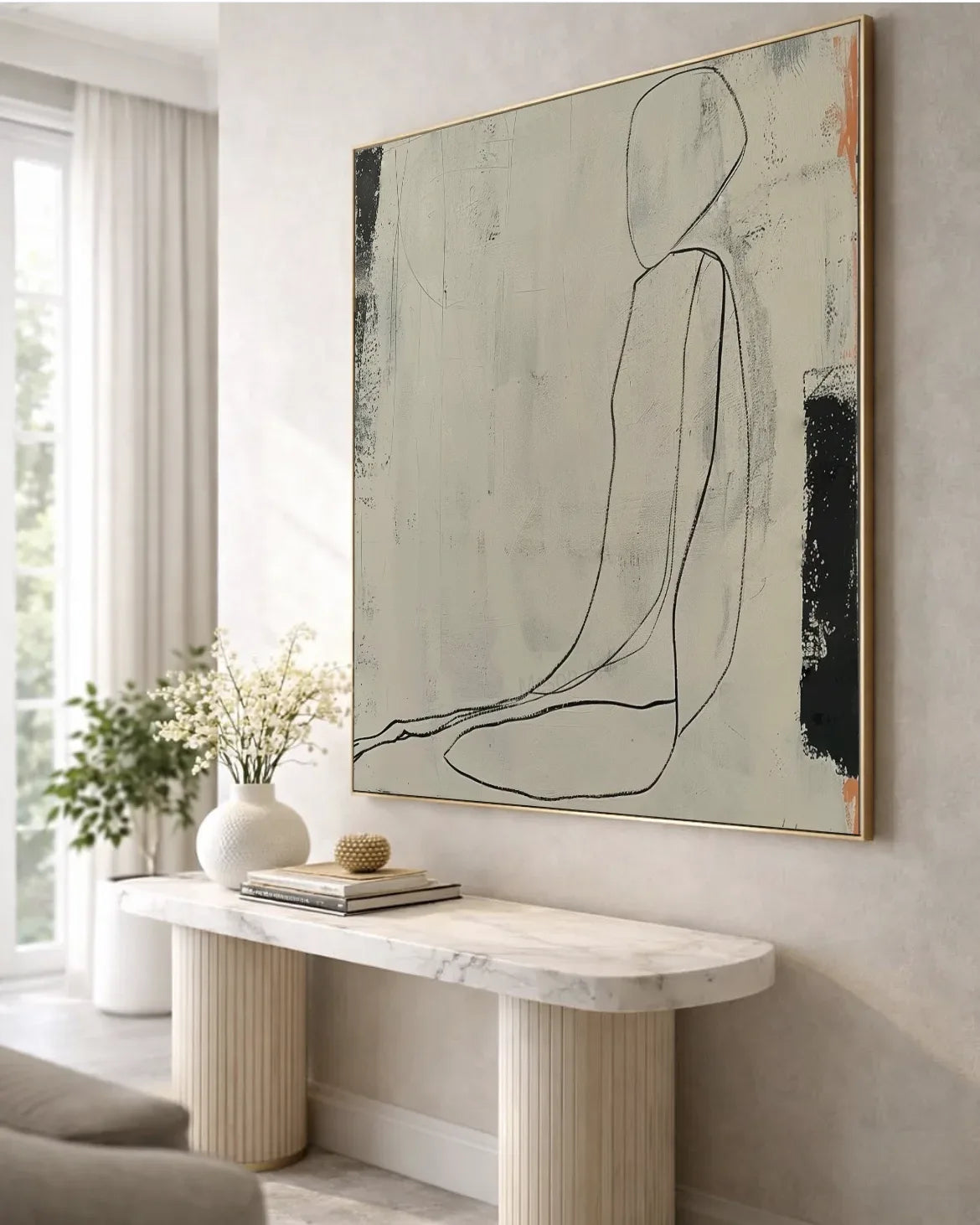 Line Square Wall Art
