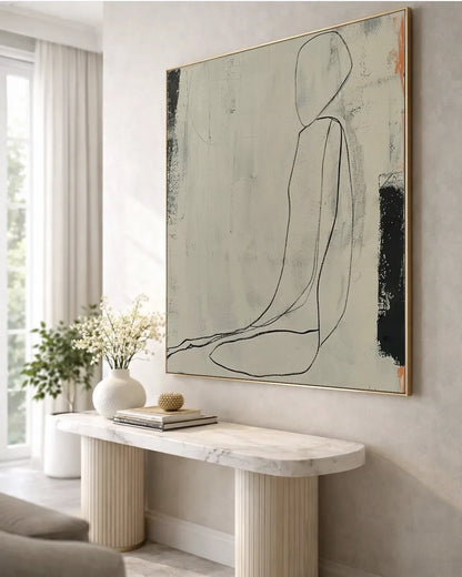 Line Square Wall Art