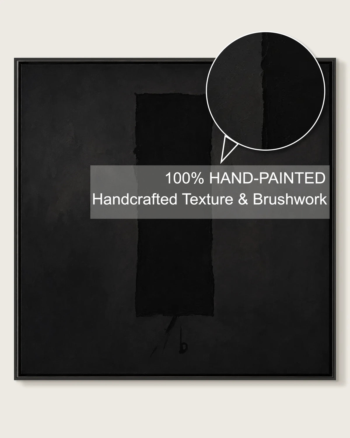 Modern Art Black Square No.012