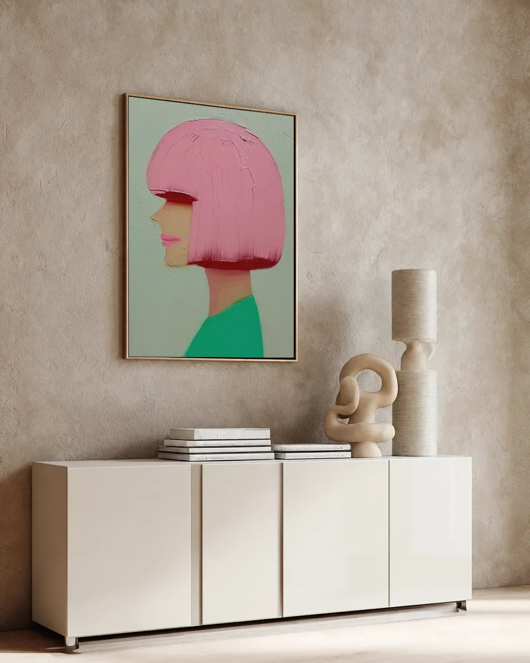 Portrait Textured Wall Art No.009