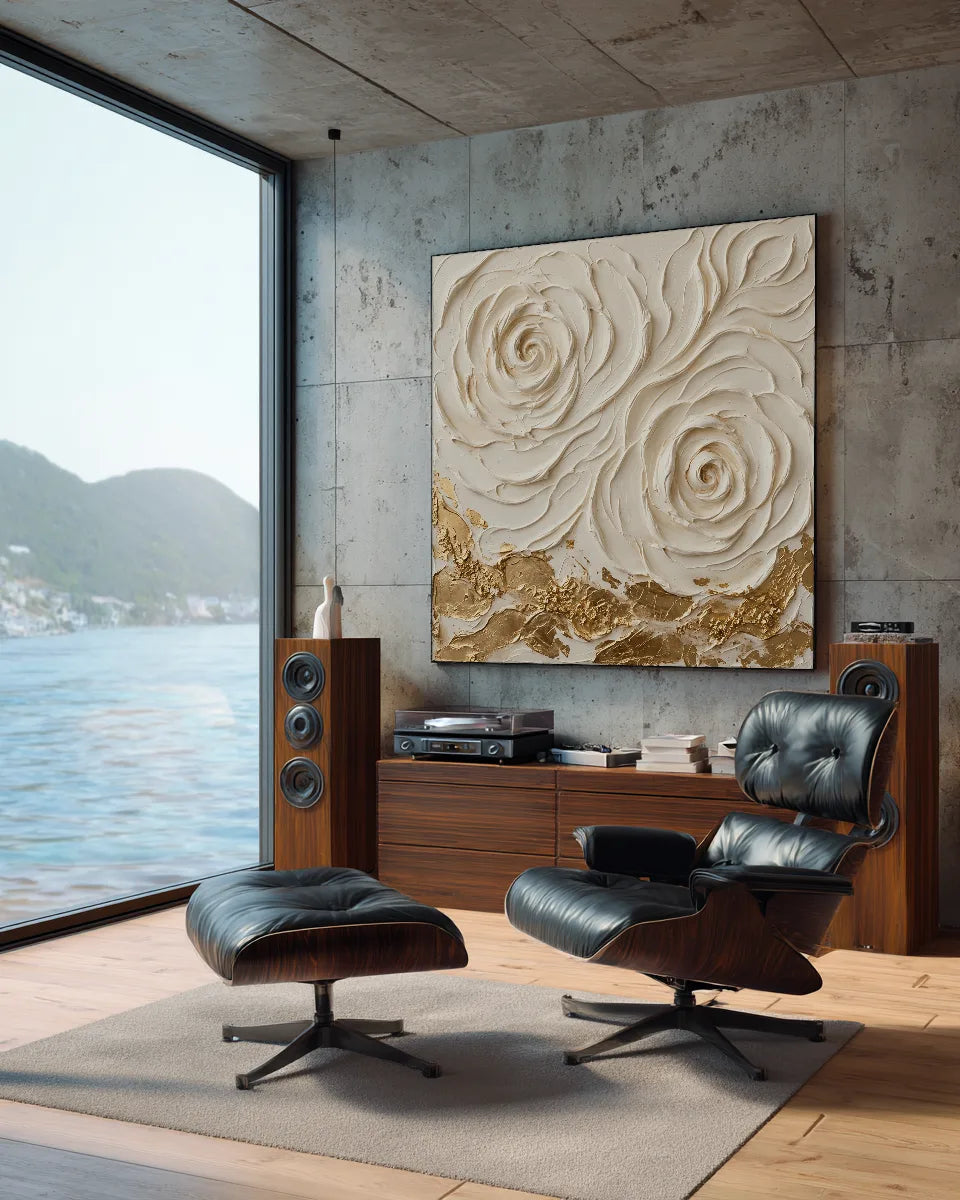 Rose Study Gilded No.009