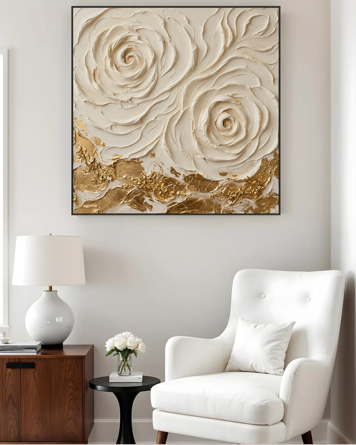 Rose Study Gilded No.009