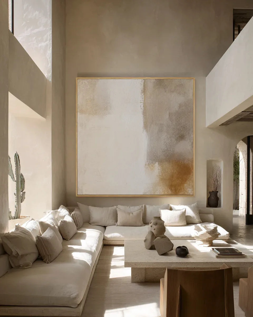 Soft Neutral Square Wall Art