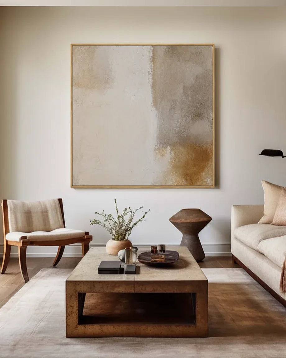 Soft Neutral Square Wall Art