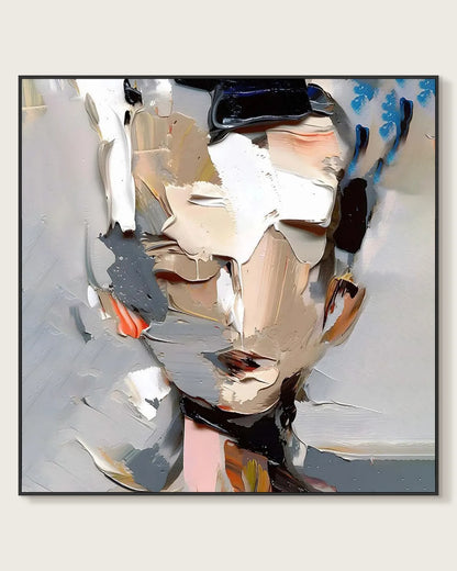 Square Painting Portrait Of A Woman No.008