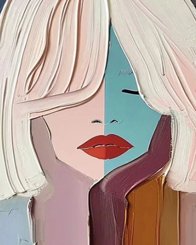 Textured Female Paintings No.029