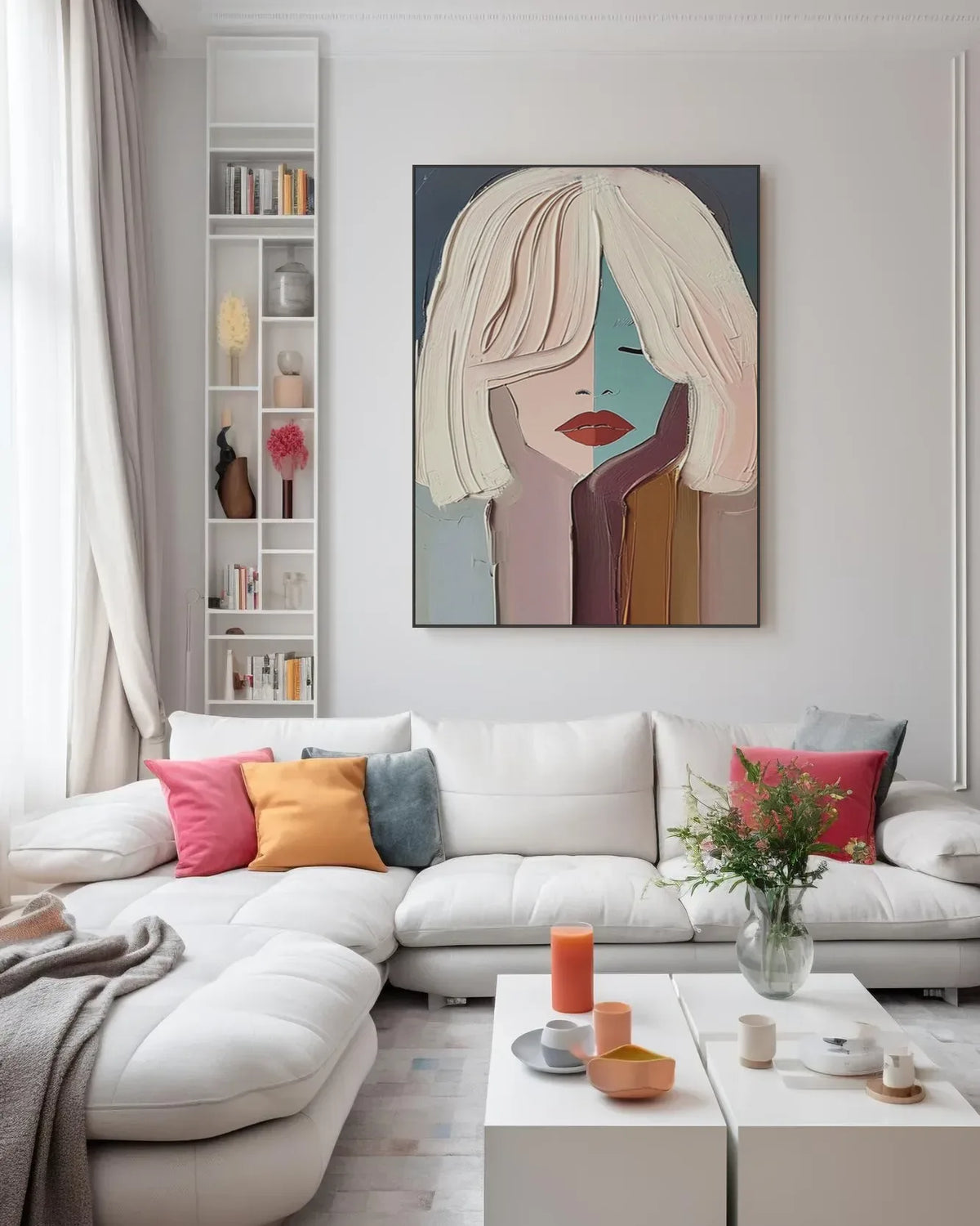 Textured Female Paintings No.029