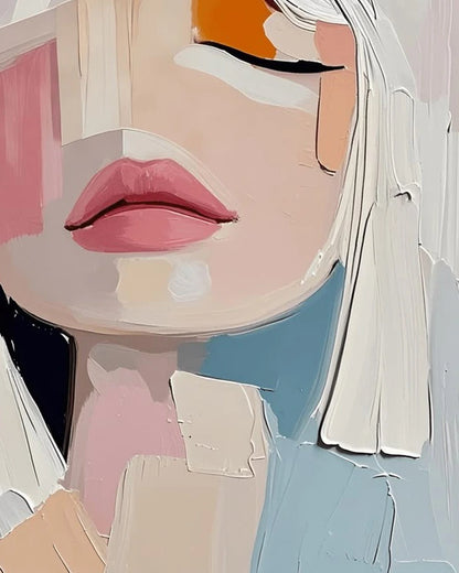 Textured Female Portrait No.030