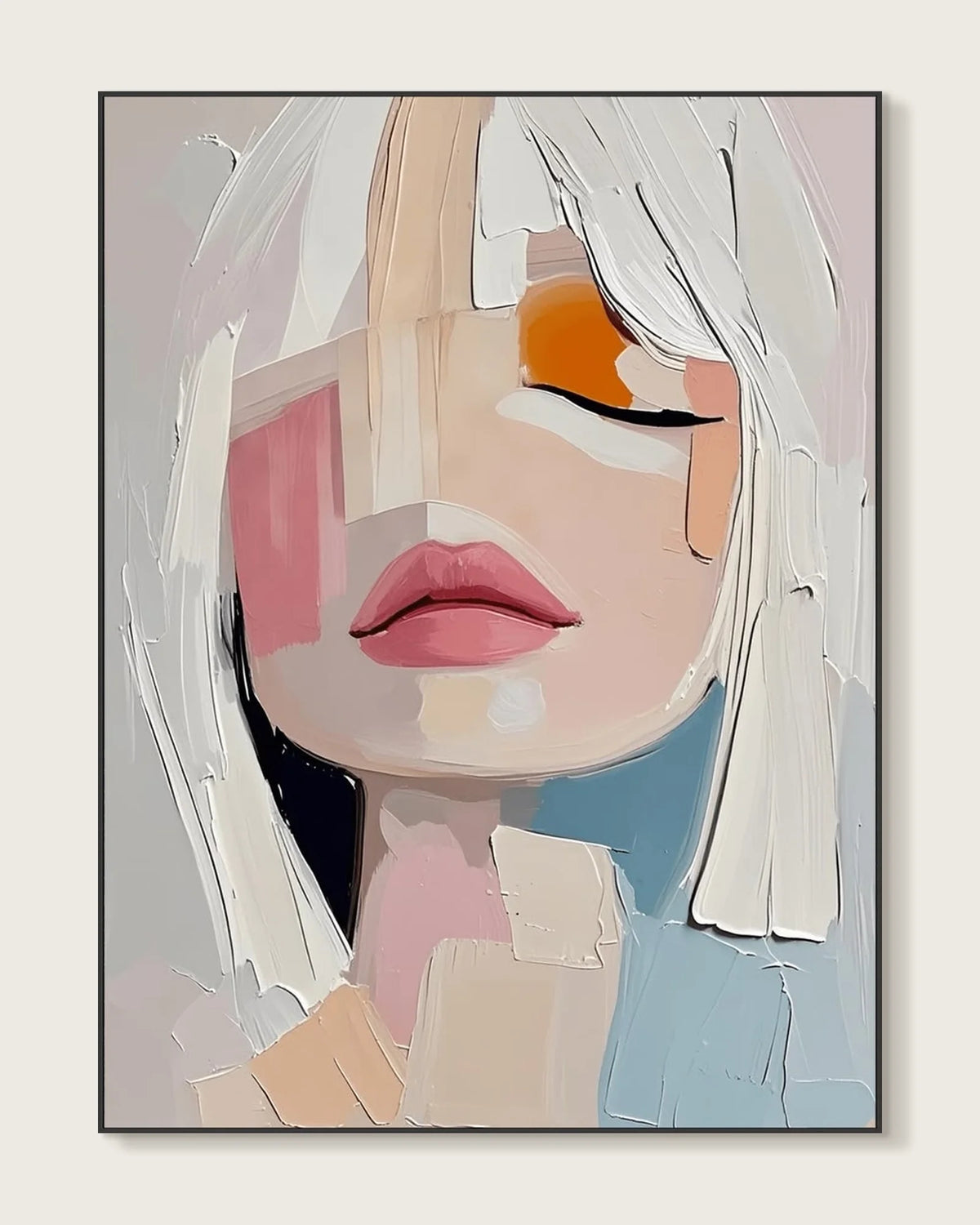 Textured Female Portrait No.030