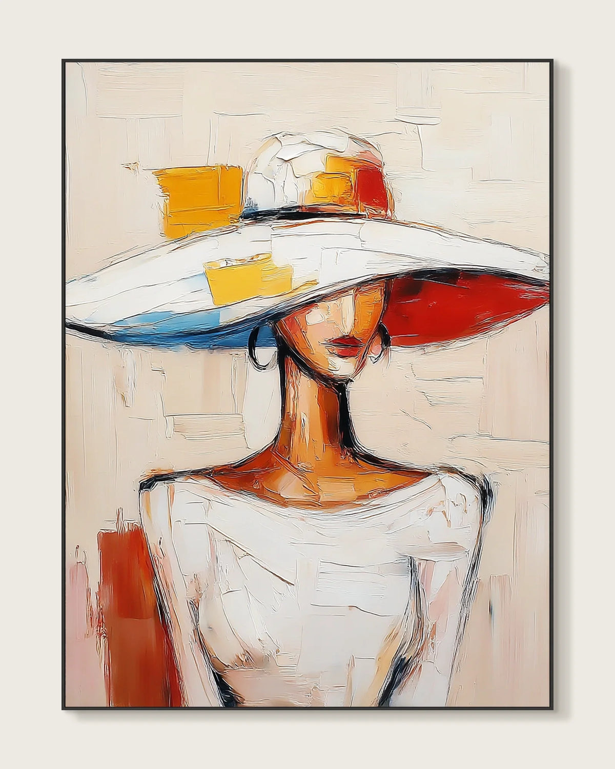 Textured Portrait Wall Art No.008