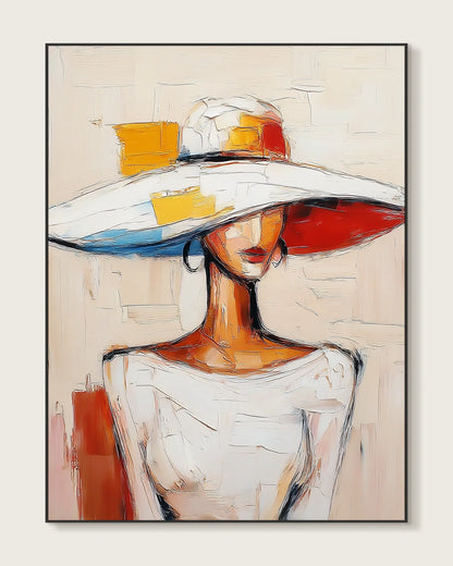 Textured Portrait Wall Art No.008