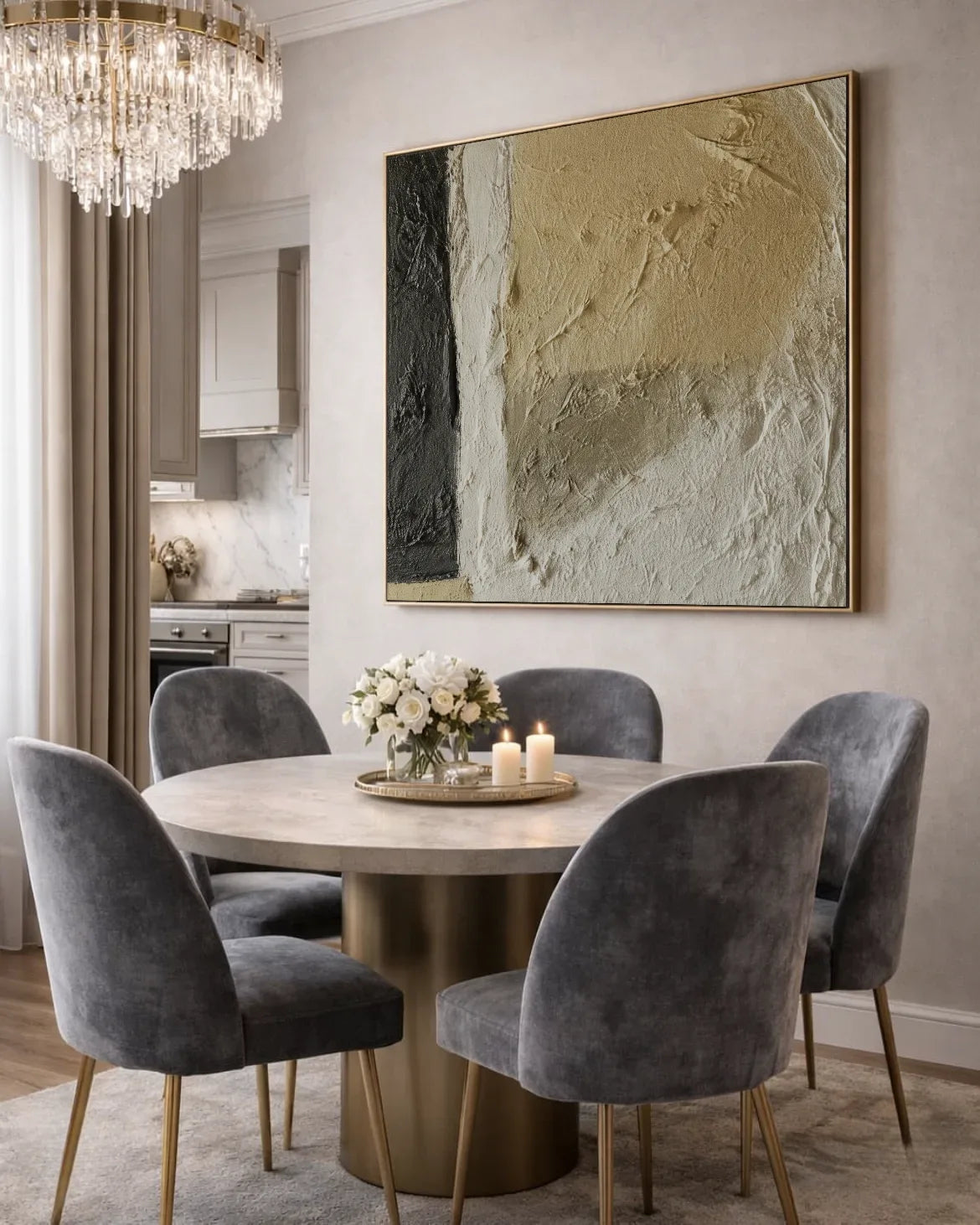 Textured Square Wall Art