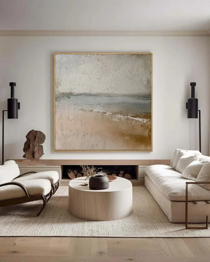 Waves Square Canvas Painting