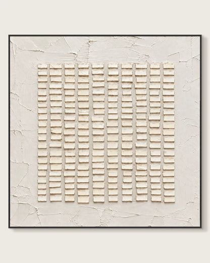 Woven Grid Ivory Ground No.022