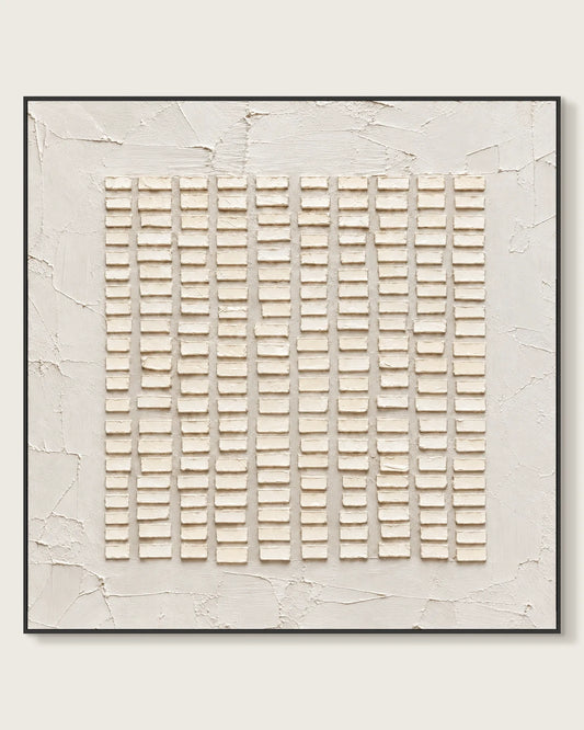 Woven Grid Ivory Ground No.022