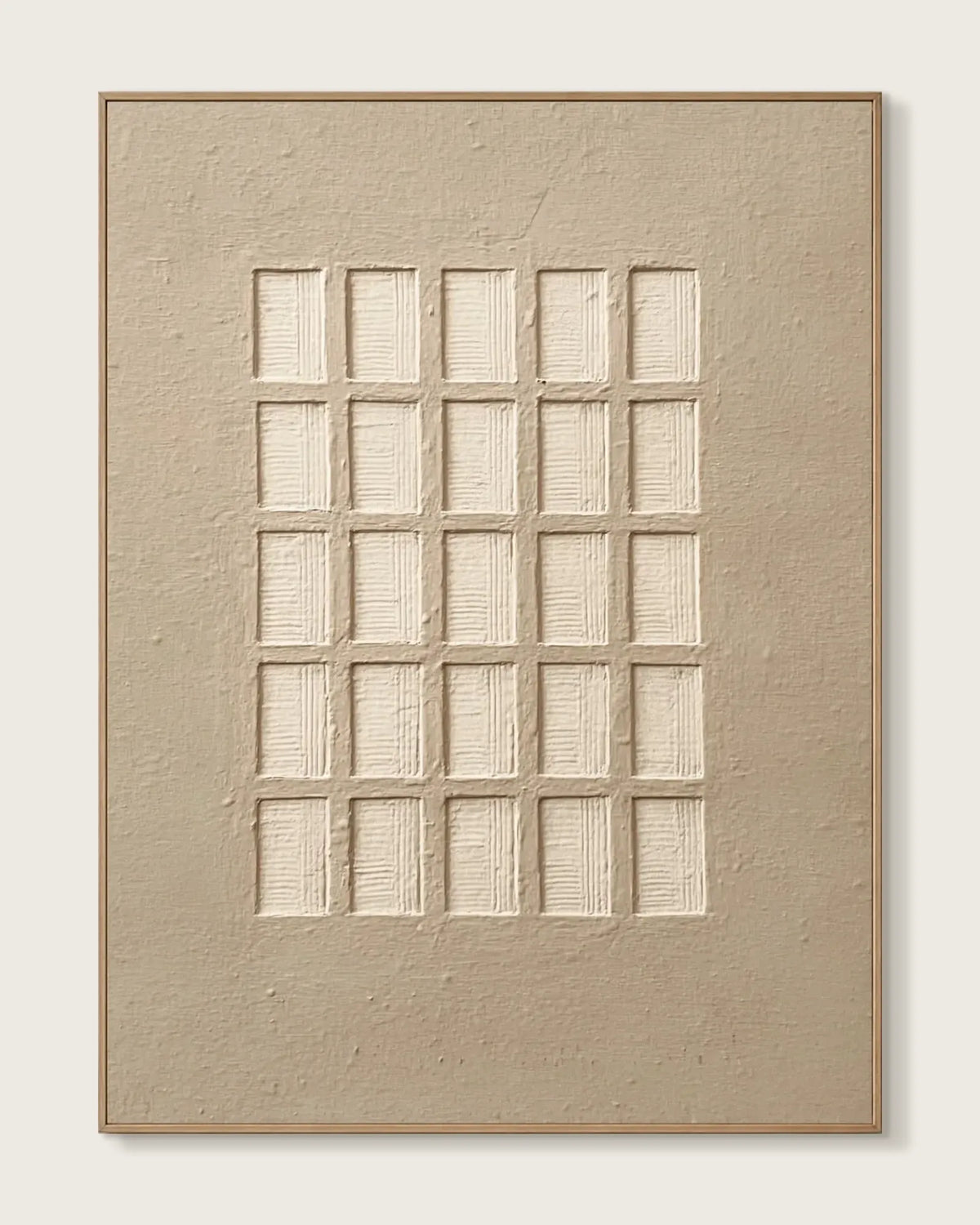 Woven Grid Sand No.027
